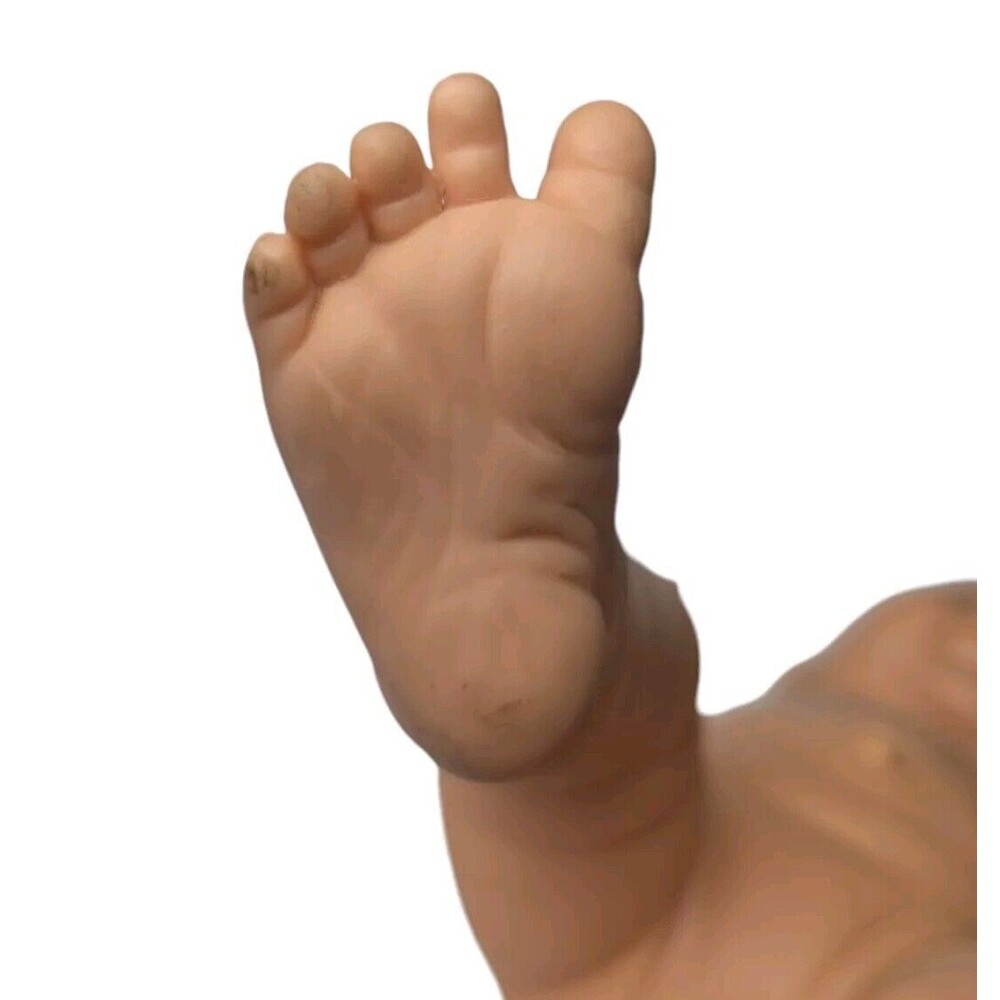 Doll Newborn Baby Girl Berjusa Gray Blue Eyes Sitting Sleeping Position